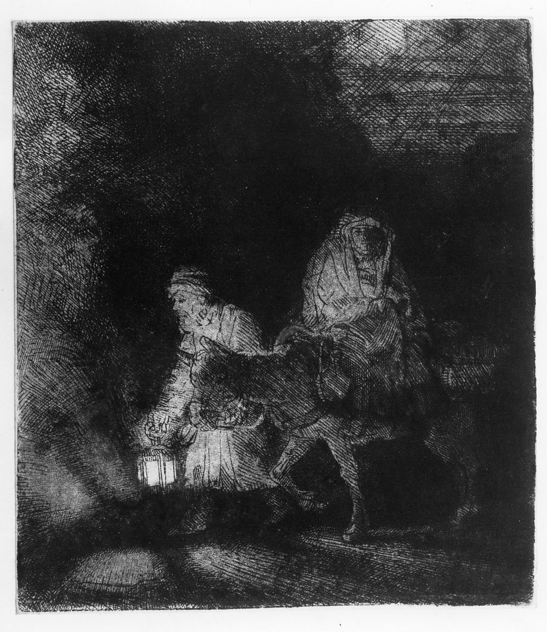 Útěk do Egypta od Rembrandt van Rijn