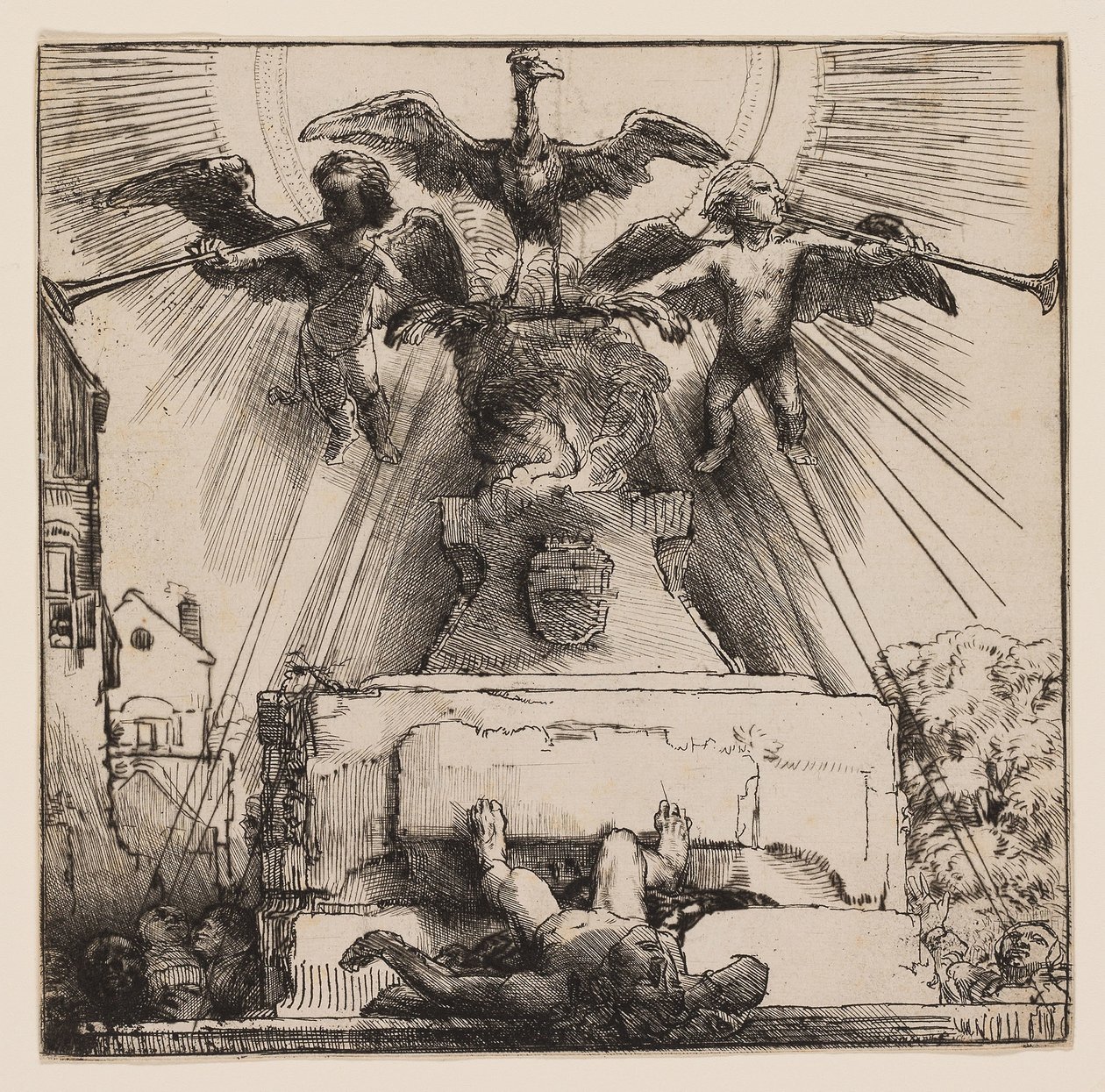 Fénix nebo Svržená socha od Rembrandt Harmensz. van Rijn