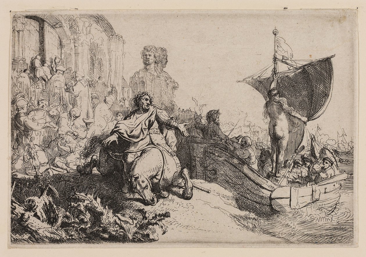 Loď štěstí od Rembrandt Harmensz. van Rijn