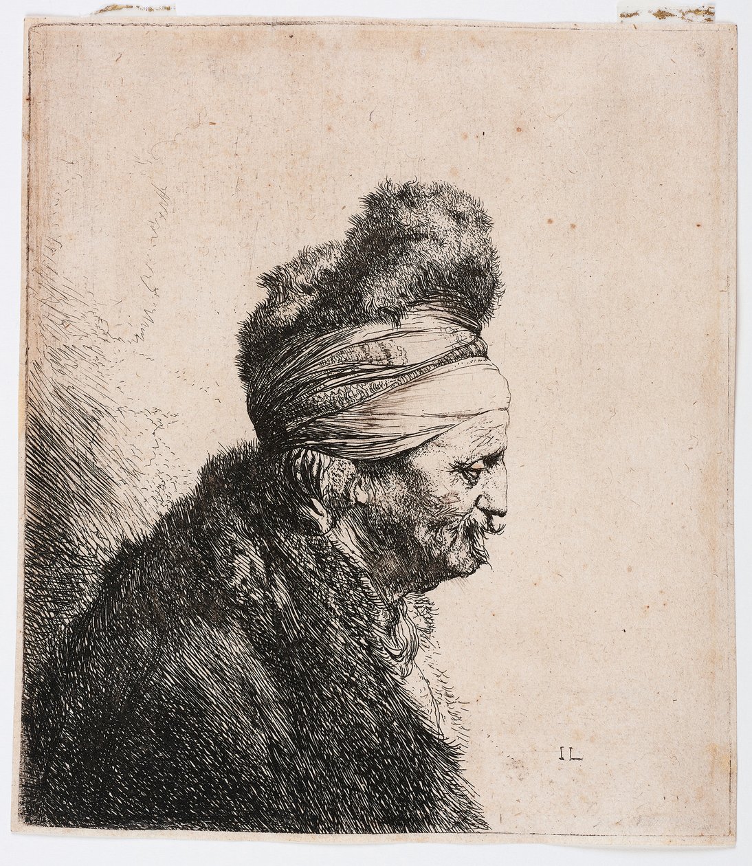 Třetí východní hlava od Rembrandt Harmensz. van Rijn