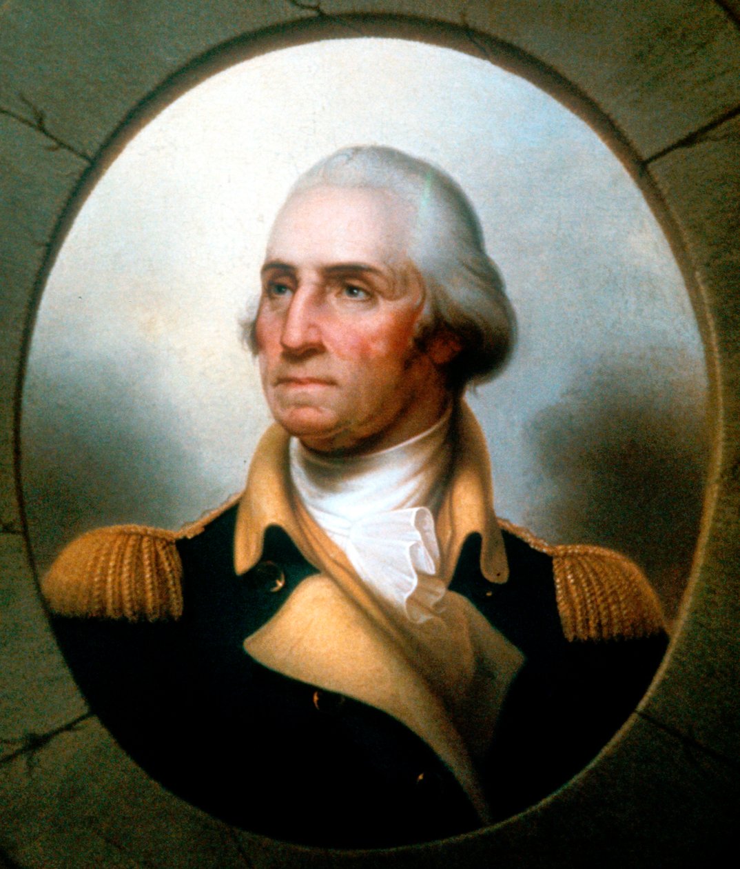 George Washington 1732-99, první prezident Spojených států 1789-97. od Rembrandt Peale