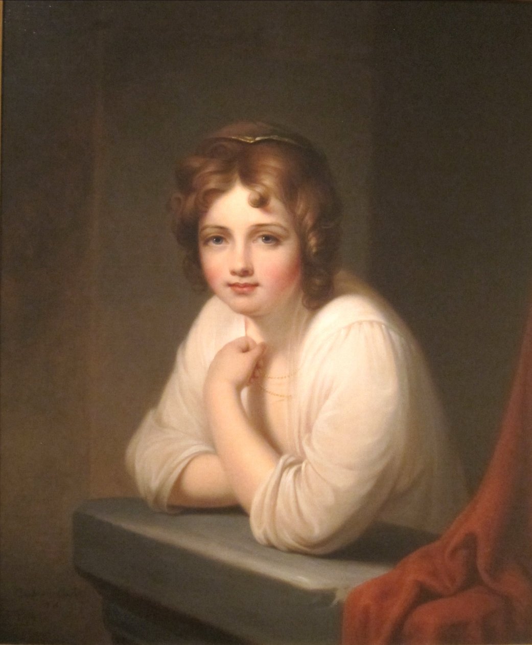 Dívka u okna (Rosalba Peale) od Rembrandt Peale