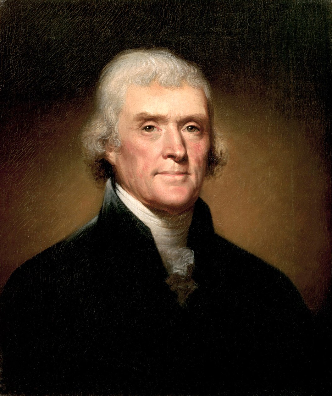 Portrét Thomase Jeffersona od Rembrandt Peale