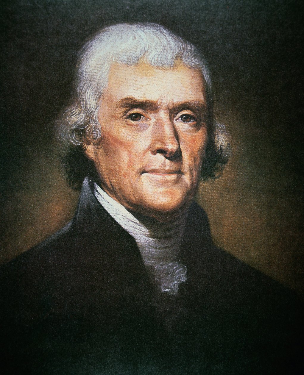 Thomas Jefferson (1743-1826) (barevné lito) od Rembrandt Peale
