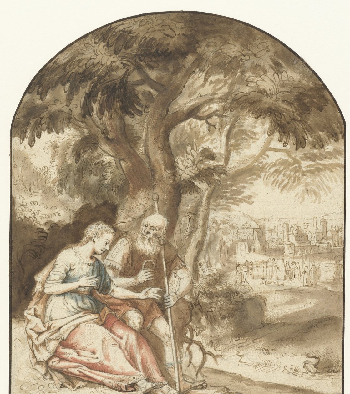 Juda a Támar od Rembrandt van Rijn (school of)