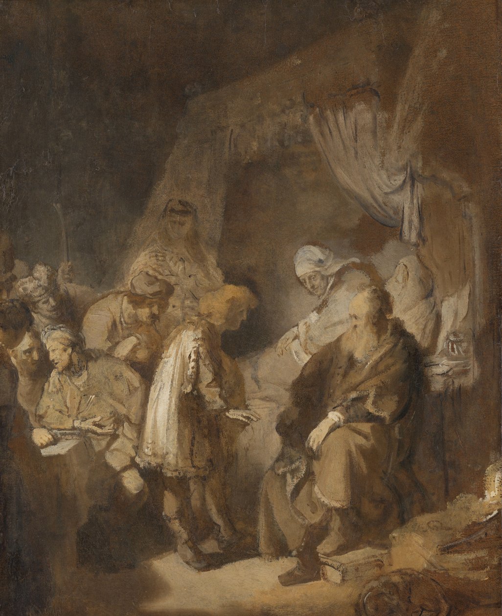 Josef vyprávěl své sny od Rembrandt van Rijn (signed by artist)