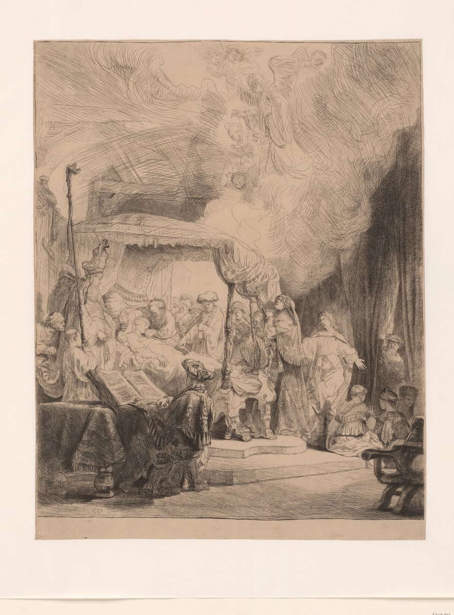 Smrt Panny od Rembrandt van Rijn (signed by artist)