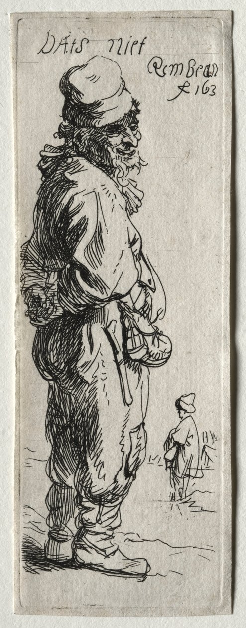 Rolník odpovídá: to nic není, pravděpodobně 1634. od Rembrandt van Rijn