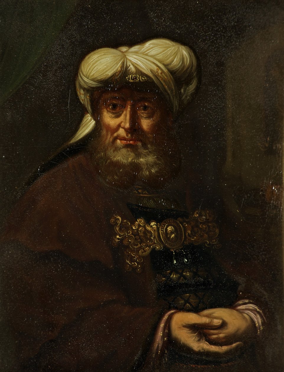 Rabbi (král Uzziah zasažený malomocenstvím), kolem 1764-85 od Rembrandt van Rijn