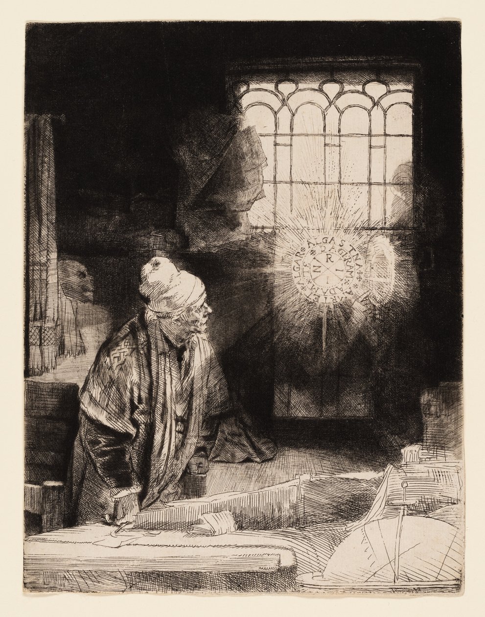Učenec ve své studii (Faust) od Rembrandt van Rijn