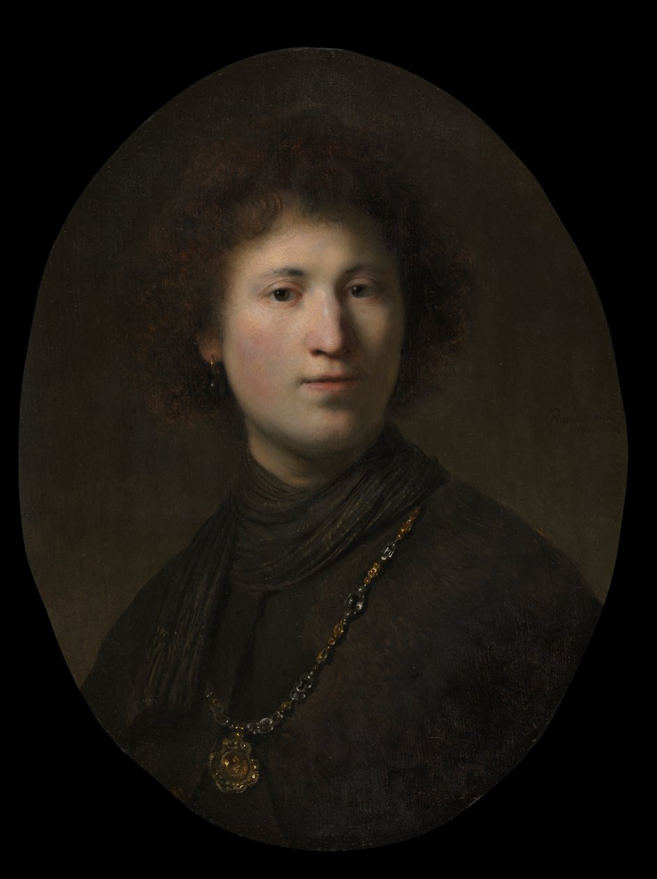 Mladý muž s řetězem od Rembrandt van Rijn