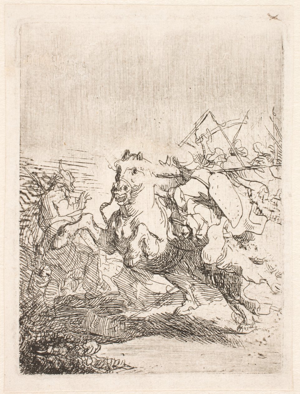 Jízdní bitva od Rembrandt van Rijn
