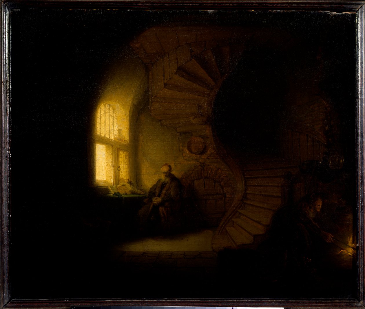 Filozof v meditaci Obraz Harmenszoon van Rijn dit Rembrandt (1606-1669) 1632 Sun. 0,28x0,34 m Paříž, muzeum Louvre od Rembrandt van Rijn