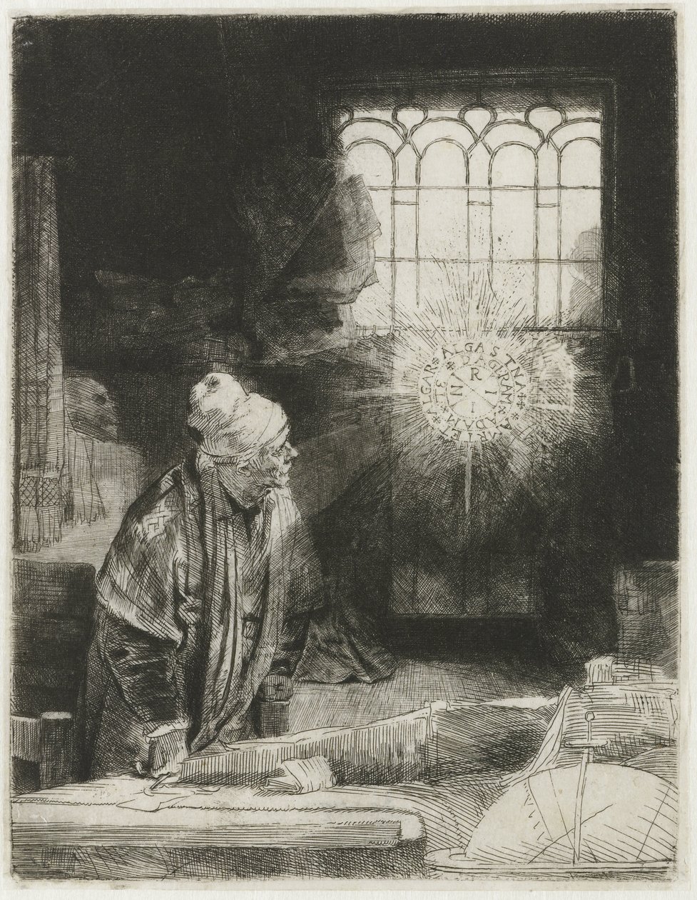 Učenec ve své pracovně od Rembrandt van Rijn