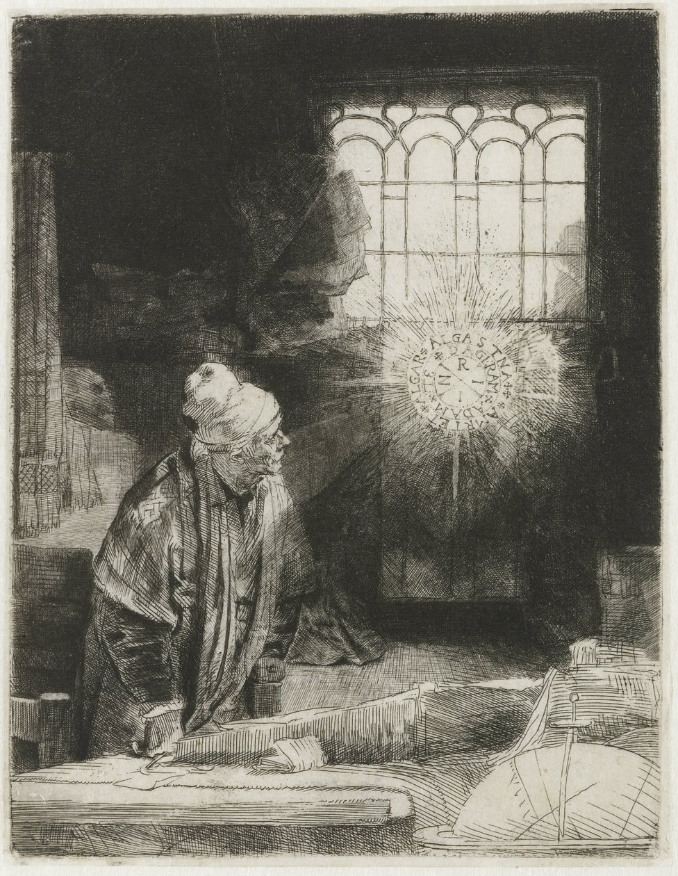 Učenec ve své pracovně od Rembrandt van Rijn