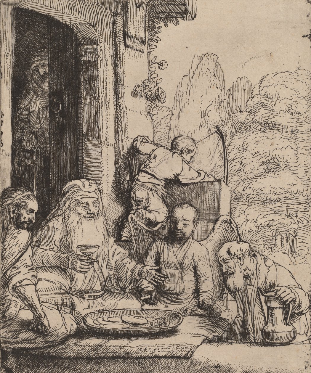 Abraham baví anděly, 1656. od Rembrandt van Rijn