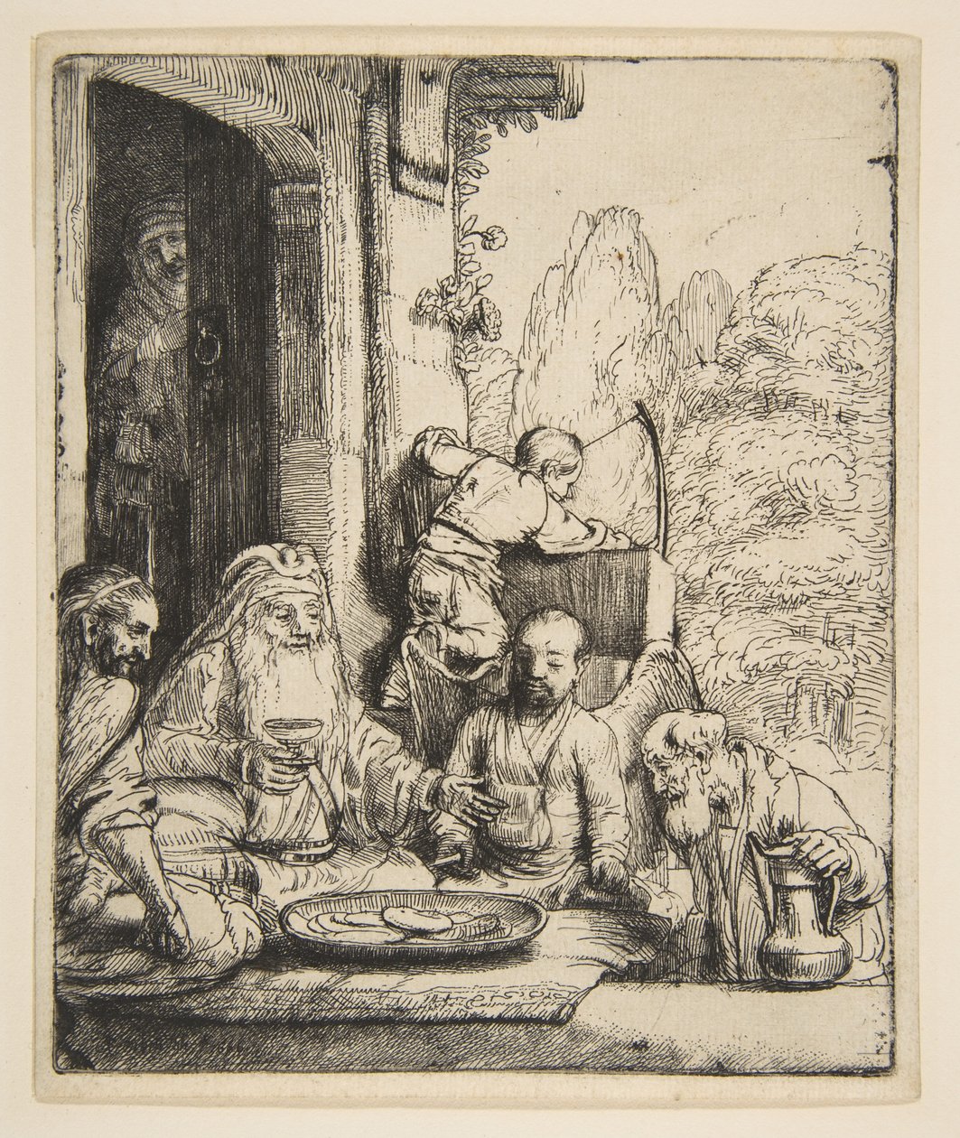 Abraham baví anděly, 1656. od Rembrandt van Rijn