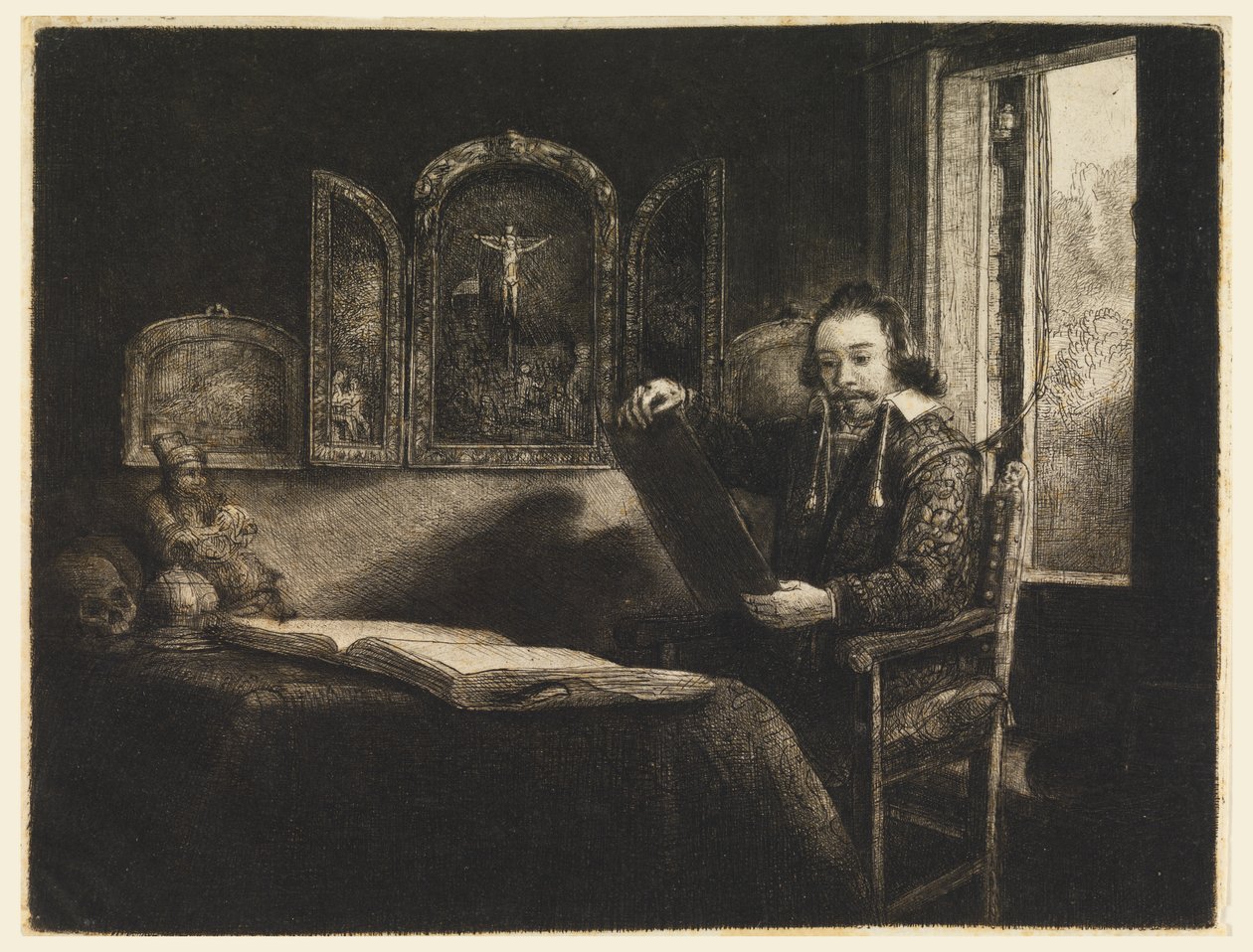 Abraham Francen, lékárník od Rembrandt van Rijn