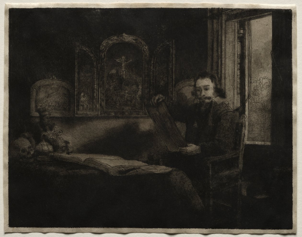 Abraham Francen, lékárník od Rembrandt van Rijn
