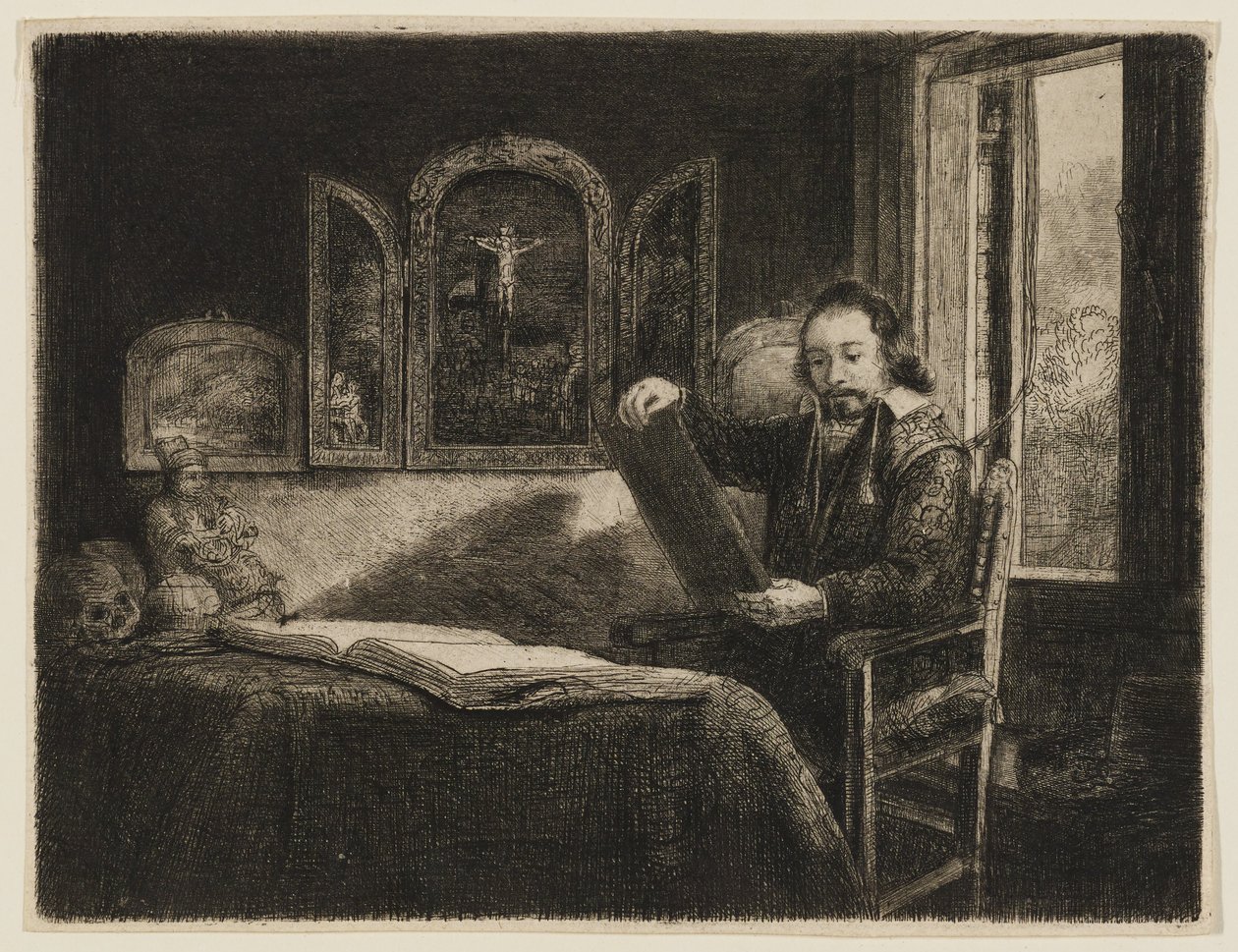 Abraham Francen, obchodník s uměním od Rembrandt van Rijn