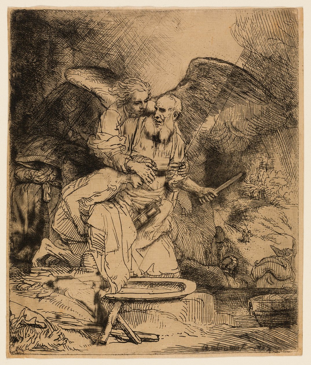 Abrahamova oběť od Rembrandt van Rijn