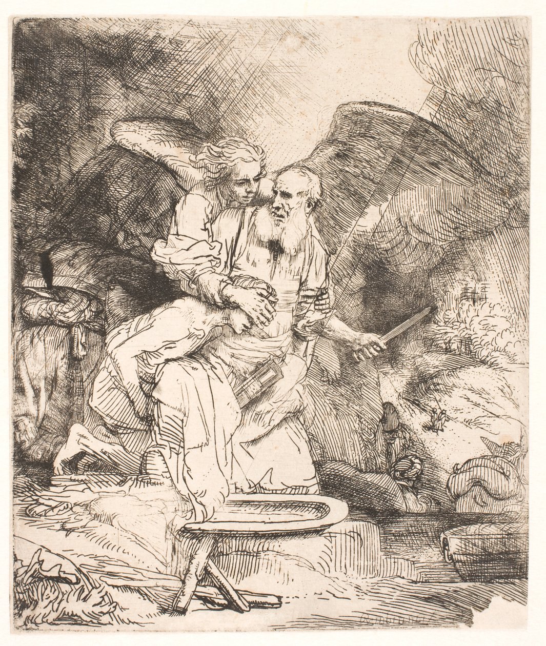 Abrahamova oběť od Rembrandt van Rijn