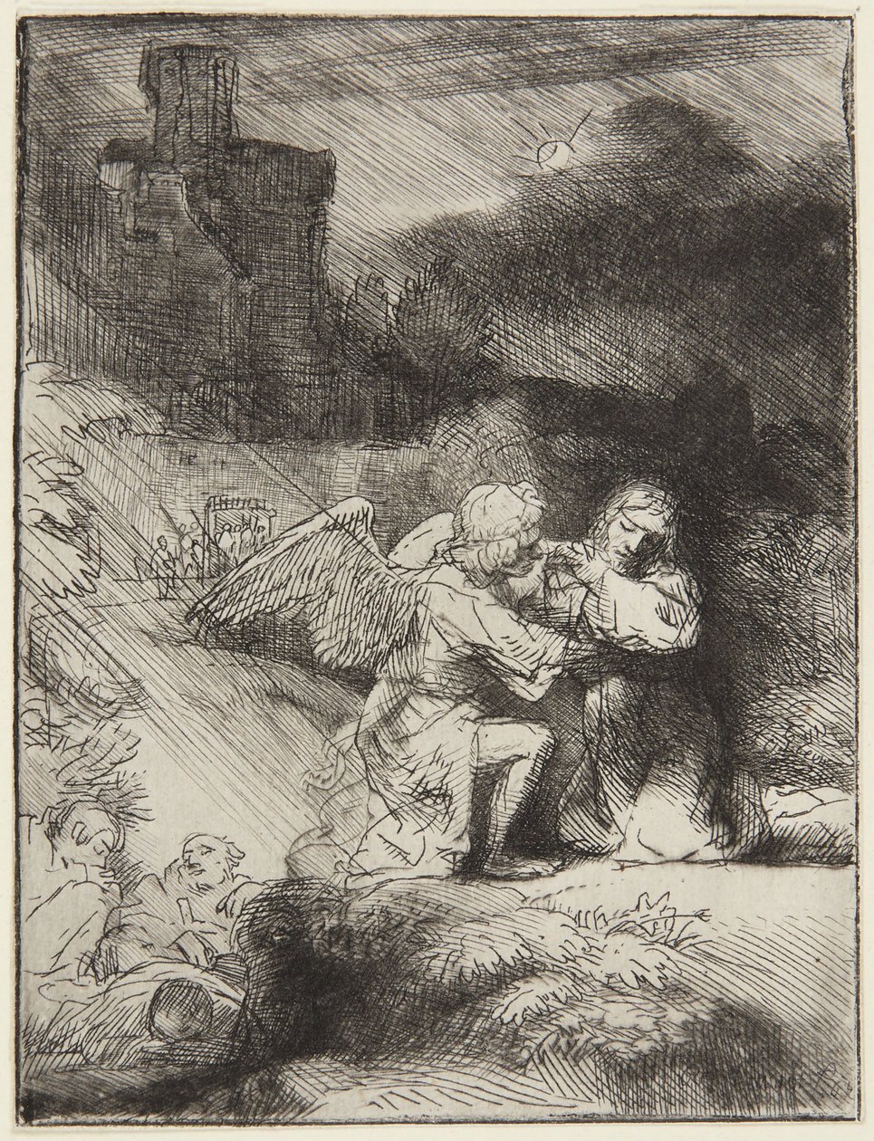 Utrpení na hoře Olivové od Rembrandt van Rijn