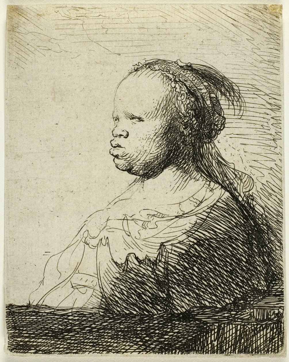 Africká žena od Rembrandt van Rijn