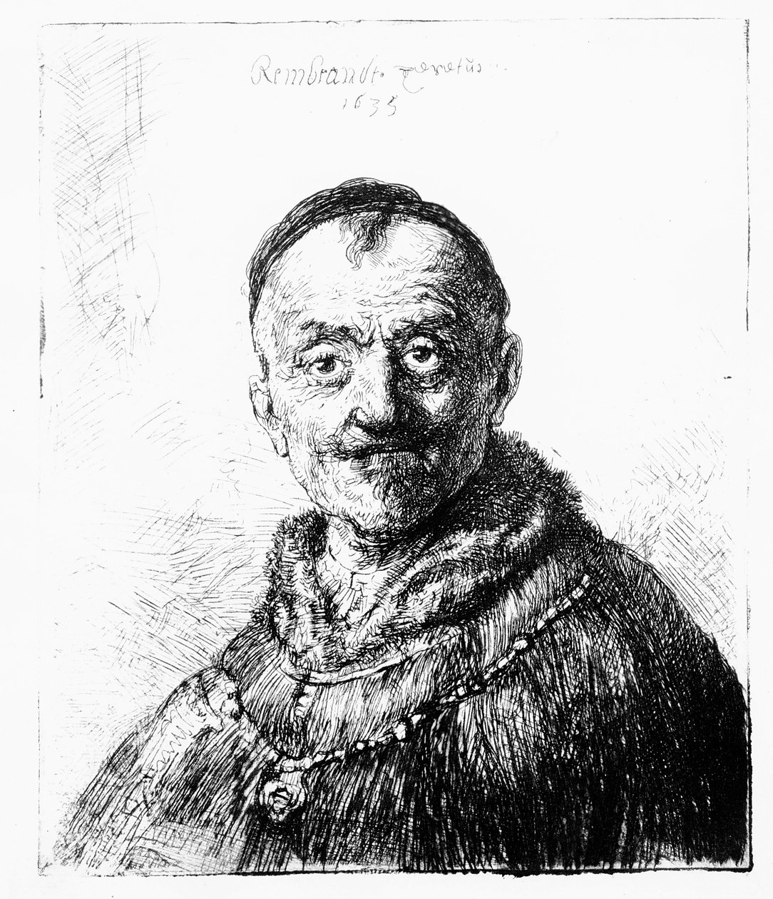 Orientální hlava, 1635 od Rembrandt van Rijn