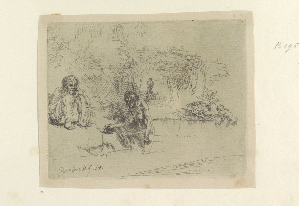 Baders Kolekce osmdesáti pěti původních tisků (název série) od Rembrandt van Rijn