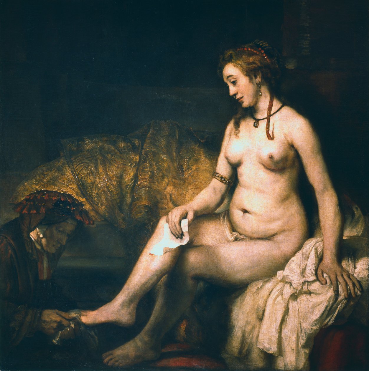 Bathsheba at her Bath, 1654. od Rembrandt van Rijn