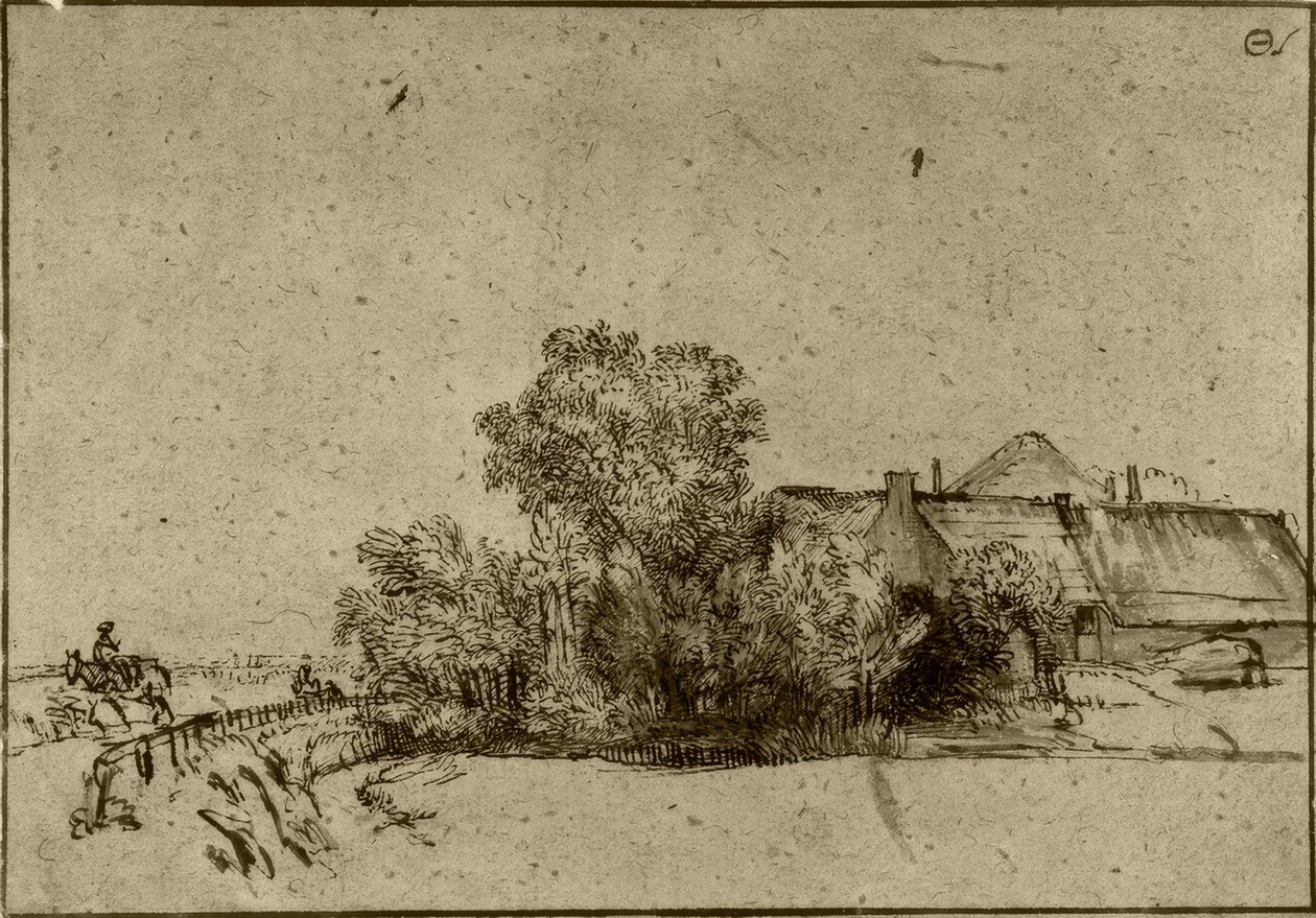 Statek v Amsteldijku od Rembrandt van Rijn