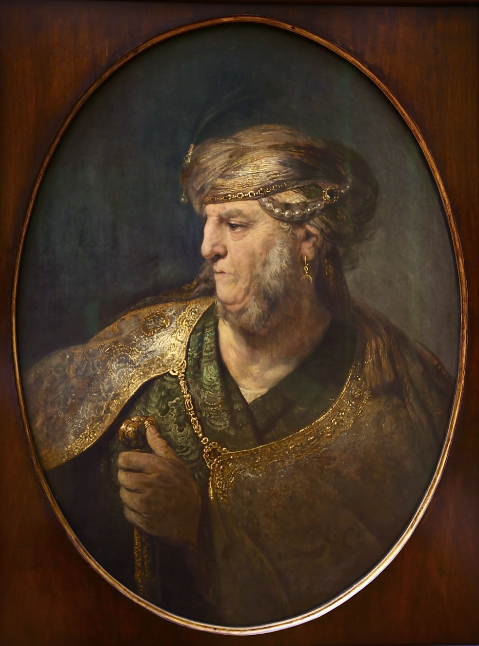 Busta muže v orientálních šatech, 1633 od Rembrandt van Rijn