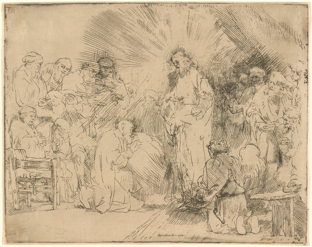 Kristus se zjevuje apoštolům od Rembrandt van Rijn