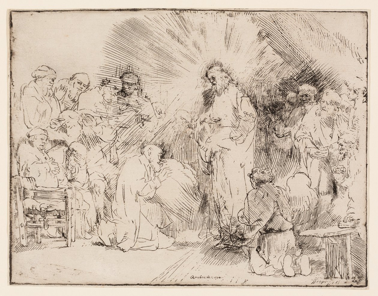 Kristus se zjevuje apoštolům od Rembrandt van Rijn