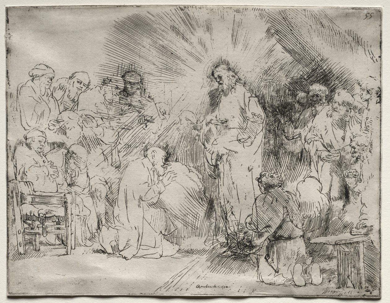 Kristus se zjevuje apoštolům od Rembrandt van Rijn
