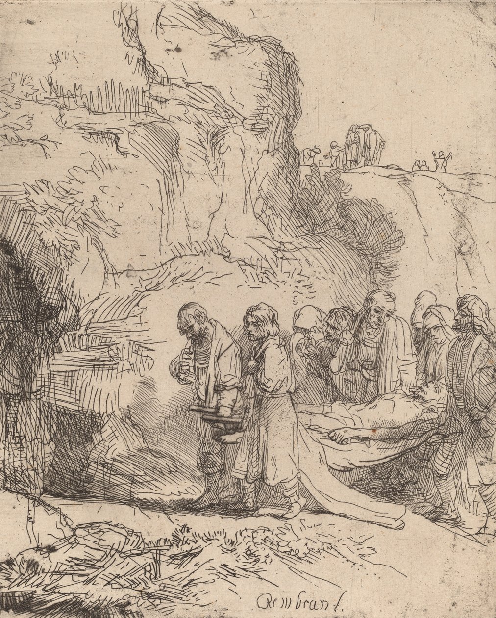 Kristus nese k hrobu, c. 1645. od Rembrandt van Rijn