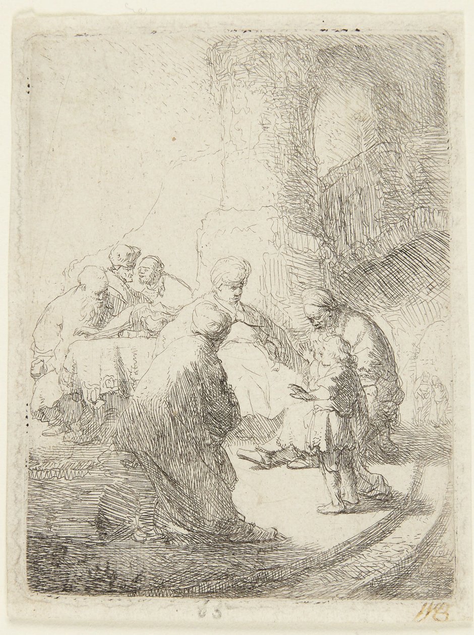 Kristus diskutuje s učenými od Rembrandt van Rijn