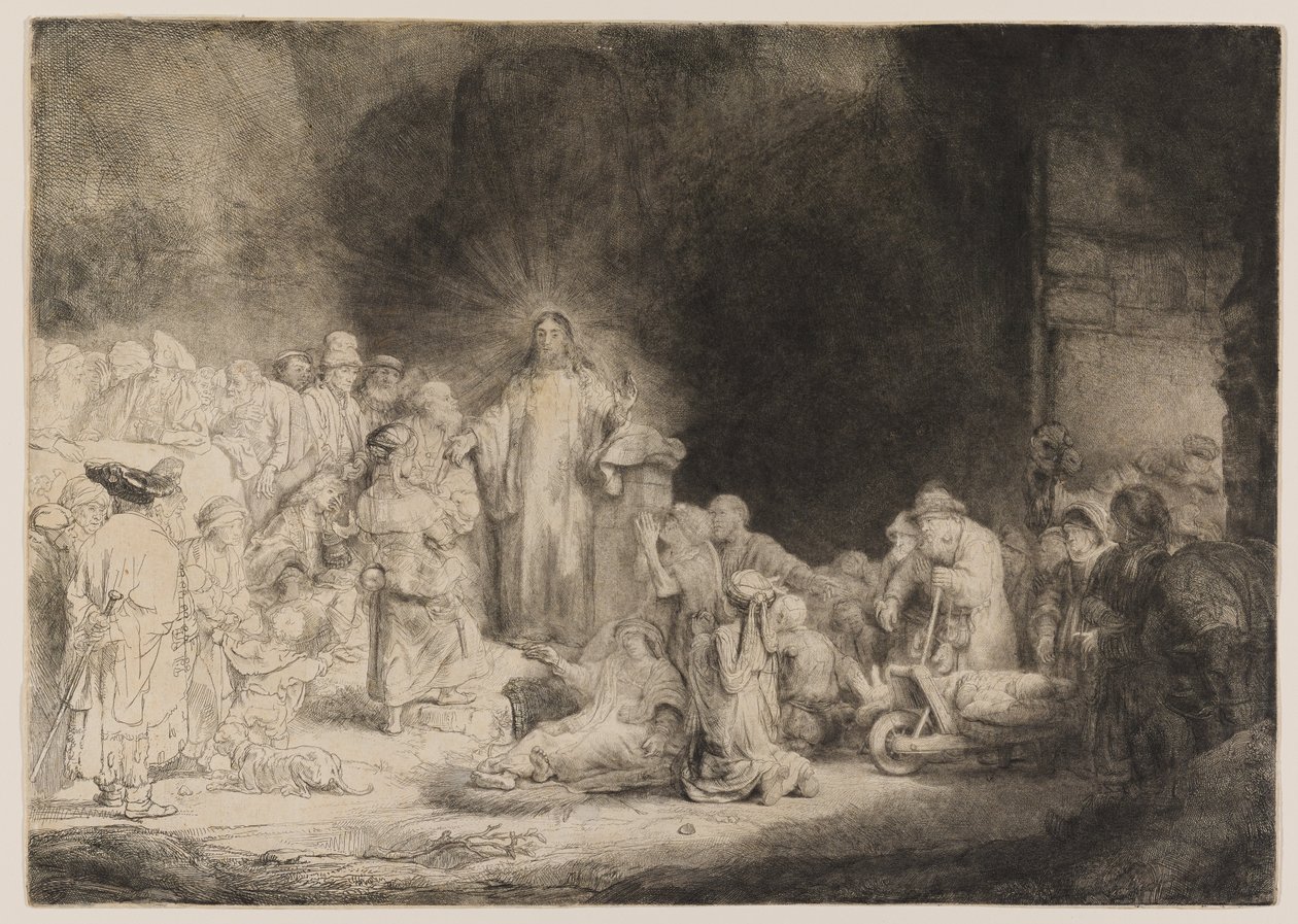 Kristus uzdravuje nemocné od Rembrandt van Rijn