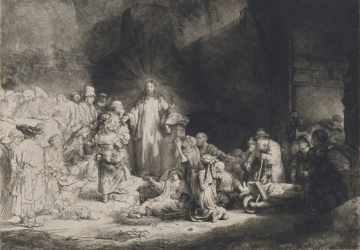 Kristus káže sto guldenů, c. 16431649. od Rembrandt van Rijn