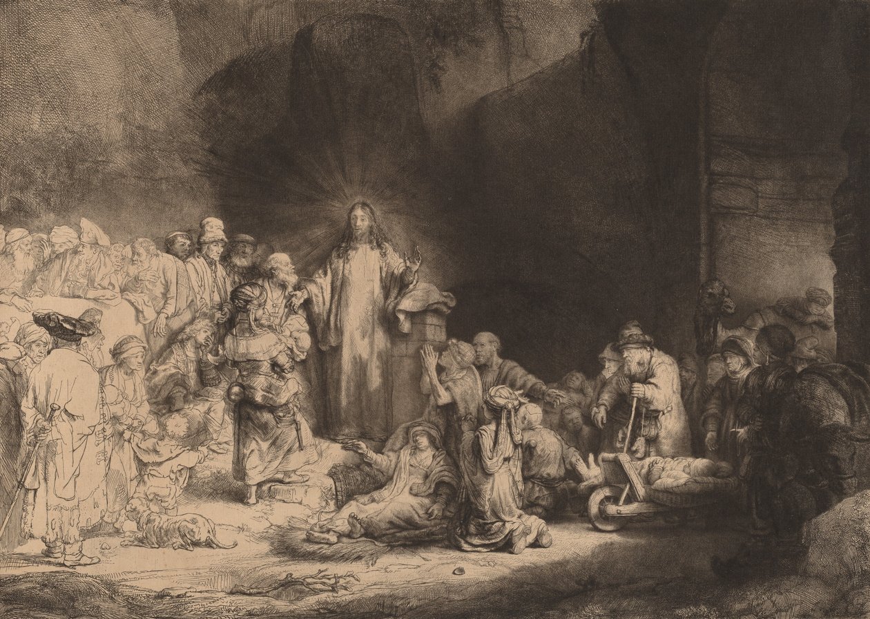 Kristus káže sto guldenů, c. 1649. od Rembrandt van Rijn