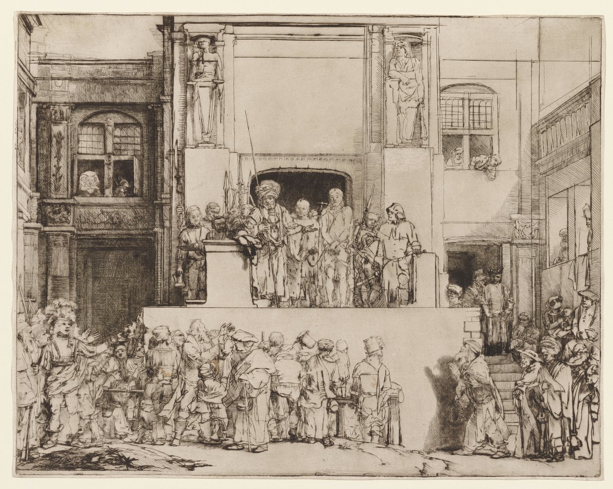 Kristus představený lidu (Ecce Homo) od Rembrandt van Rijn