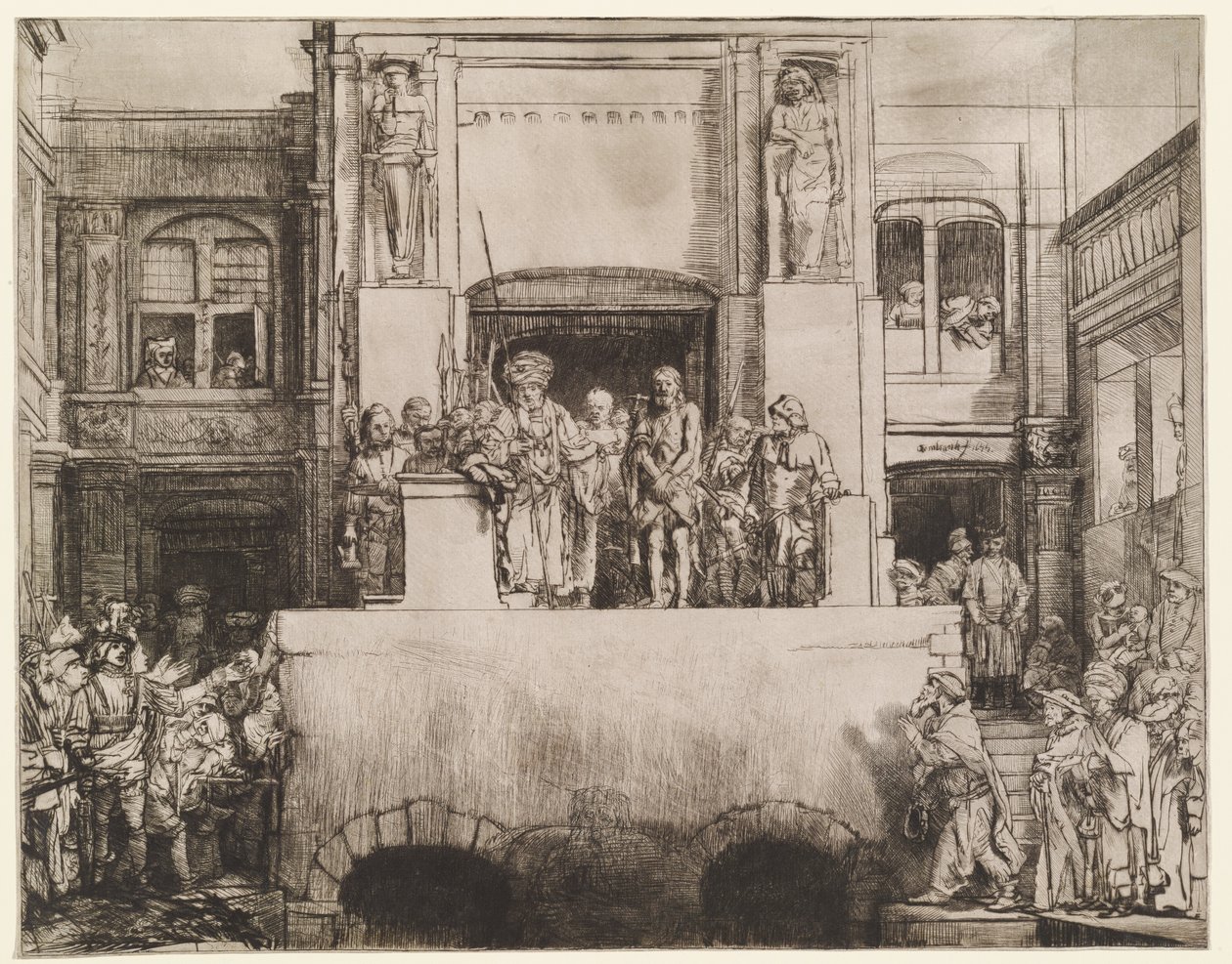 Kristus představený lidu (Ecce Homo) od Rembrandt van Rijn