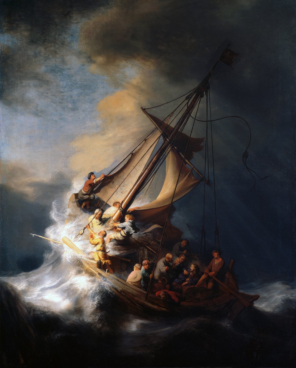 Kristus v bouři na Galilejském jezeře, 1633 od Rembrandt van Rijn