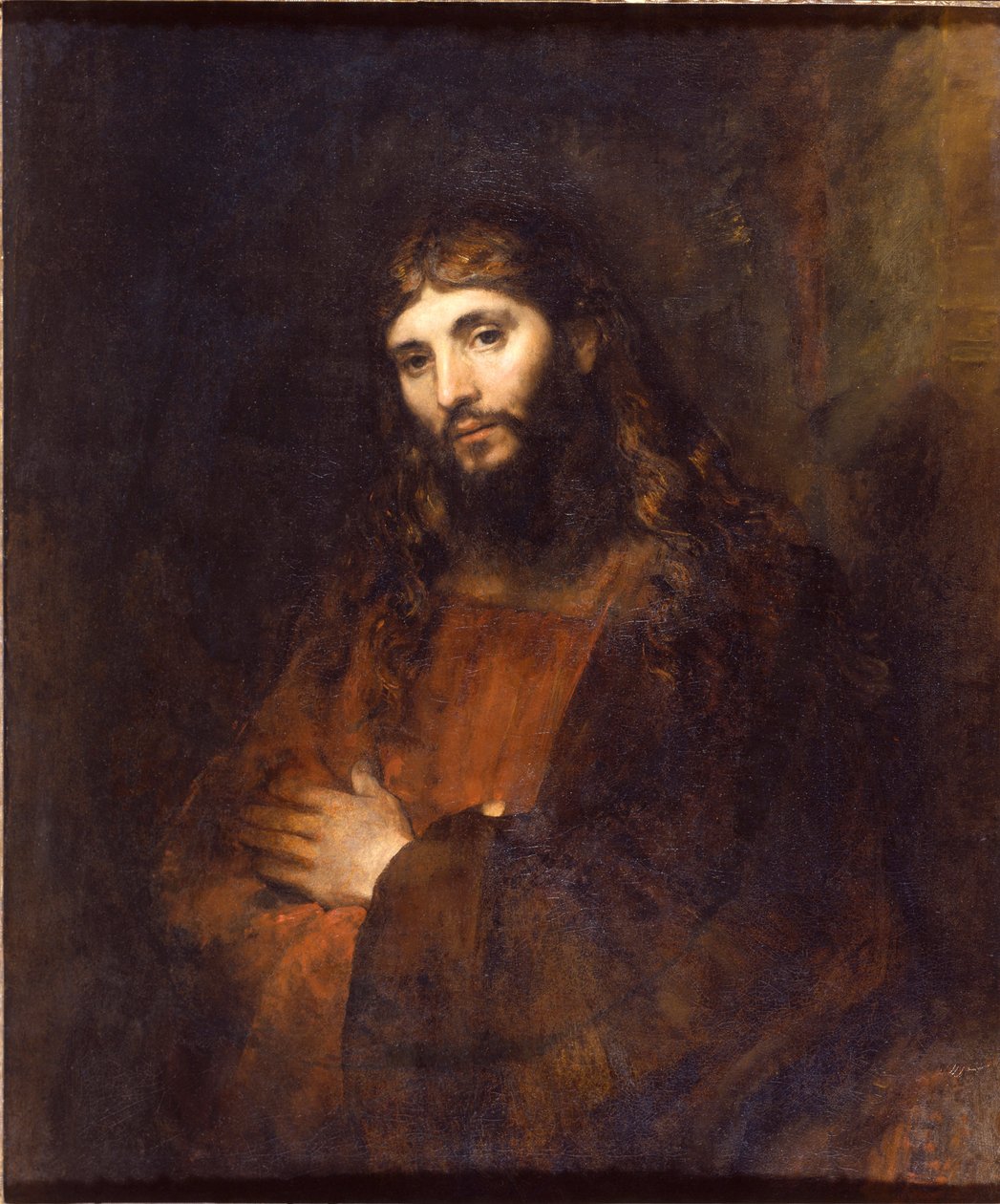 Kristus se složenýma rukama Rembrandt van Rhijn (1606-1669) od Rembrandt van Rijn