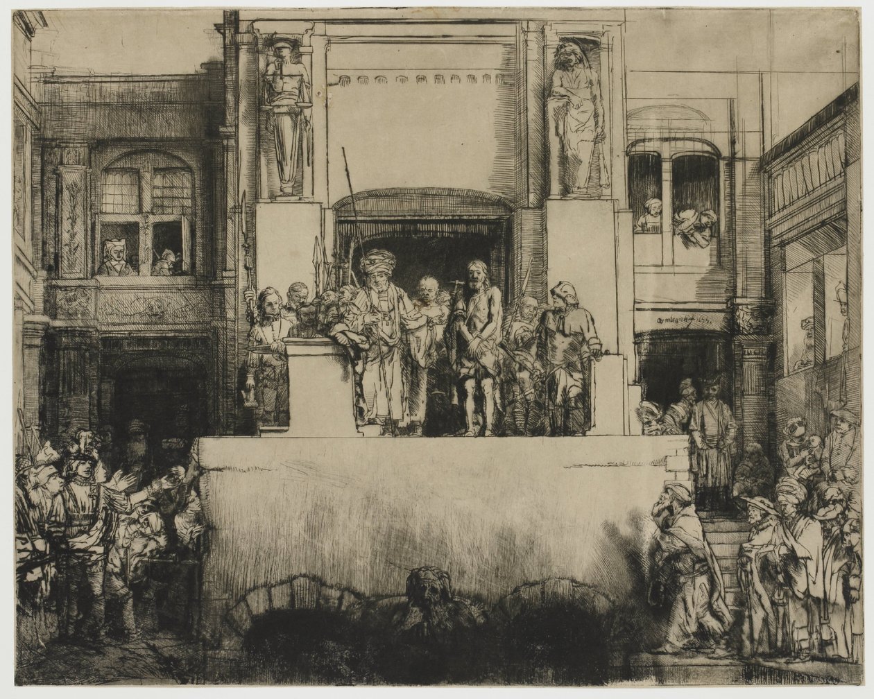 Kristus představený lidu (Ecce Homo) od Rembrandt van Rijn