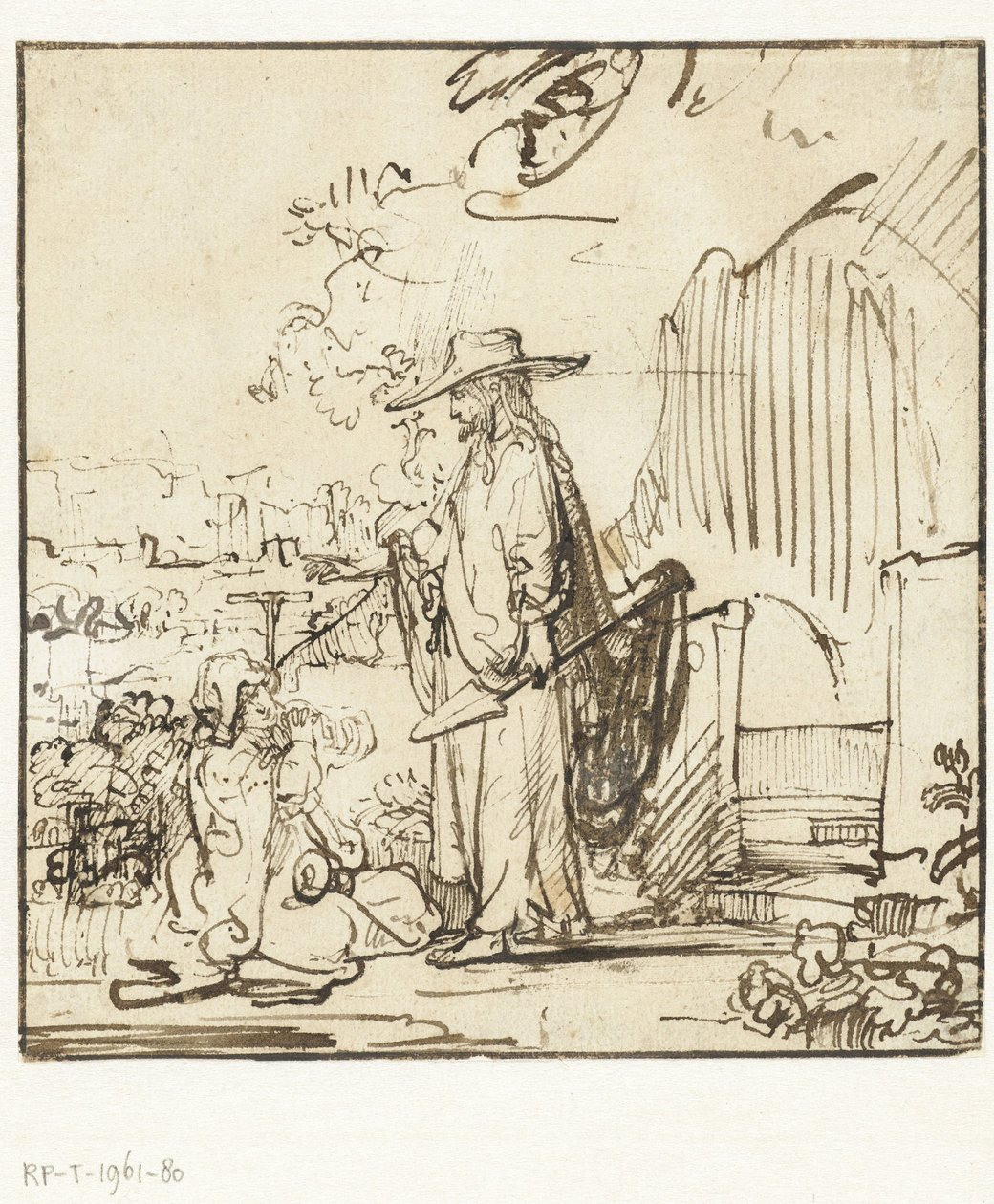 Kristus se zjevuje Marii Magdaléně (Noli me tangere) od Rembrandt van Rijn