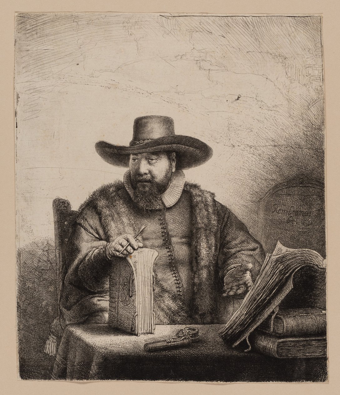 Cornelis Claesz. Anslo, kazateli od Rembrandt van Rijn