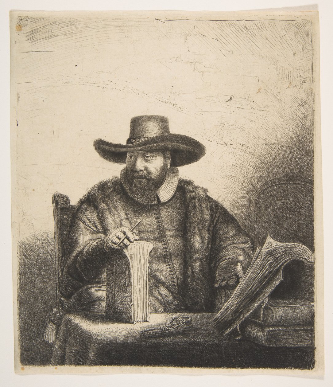 Cornelis Claesz Anslo, kazatel od Rembrandt van Rijn