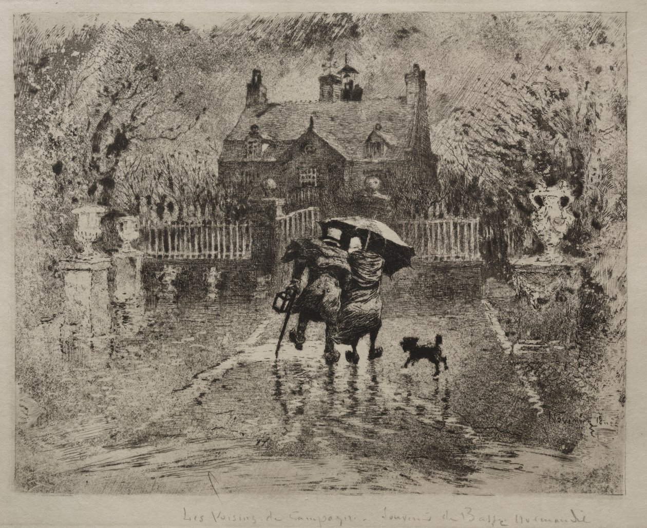 Venkovští sousedé od Rembrandt van Rijn